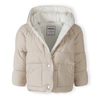 21BABYCOAT 5B: Fur Lined Puffa Jacket (NB-9 Months)